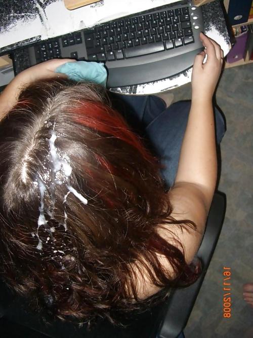 25P Cum on hair