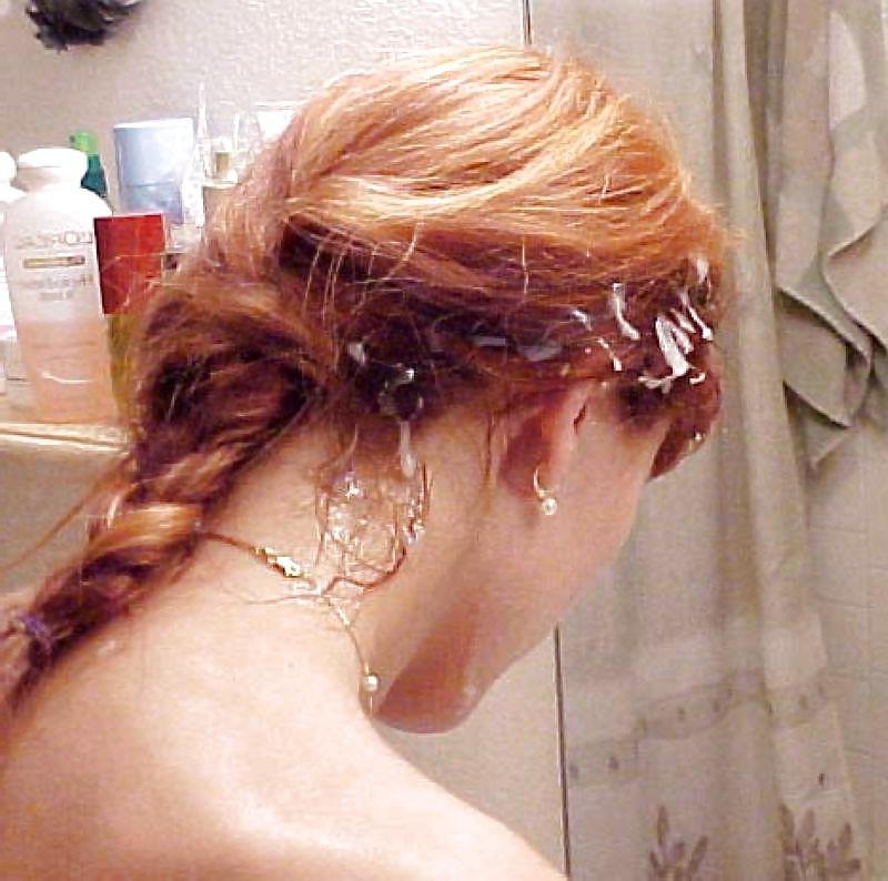 25P Cum on hair