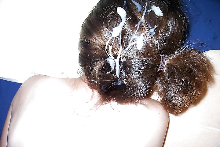 25P Cum on hair