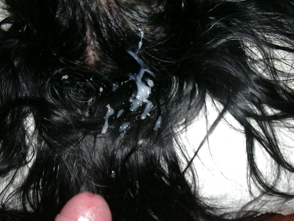 25P Cum on hair