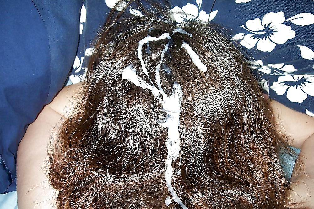 25P Cum on hair