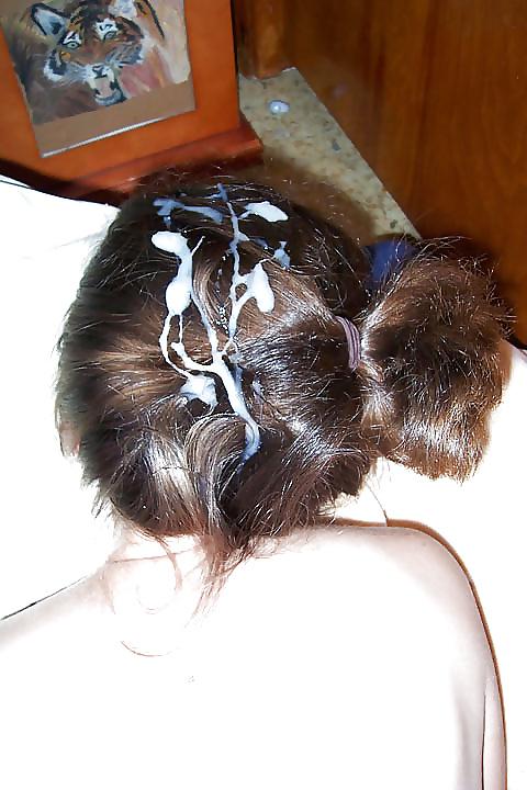 25P Cum on hair