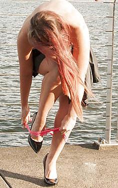 9P My Wife Changing Her Panties in Public
