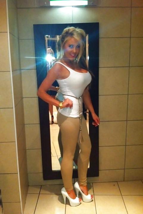 13P Busty Blonde Cock tease Lisa
