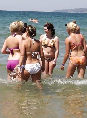 25P Danish teens-171-172-party bra panties beach cleavage 