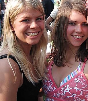 25P Danish teens-171-172-party bra panties beach cleavage 
