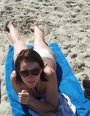 25P Danish teens-171-172-party bra panties beach cleavage 