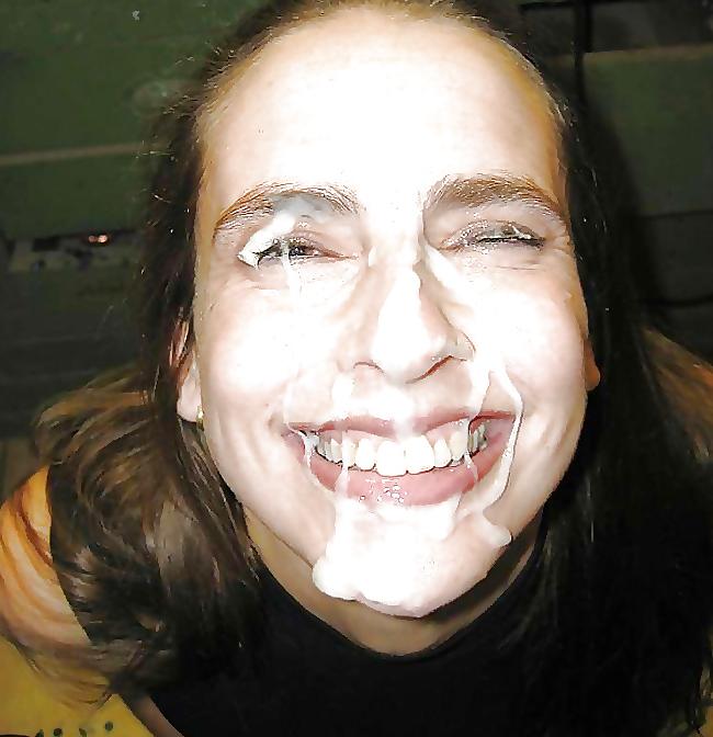 25P Hot Cum Facials On Hot Beautiful Women