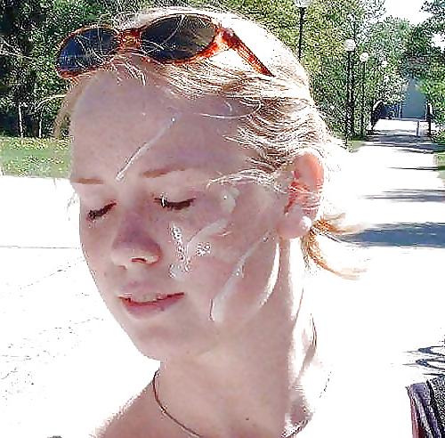 25P Hot Cum Facials On Hot Beautiful Women