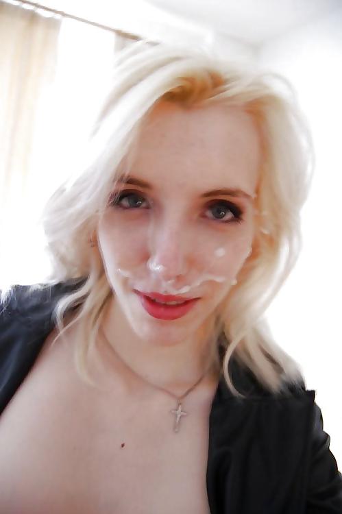 25P Hot Cum Facials On Hot Beautiful Women