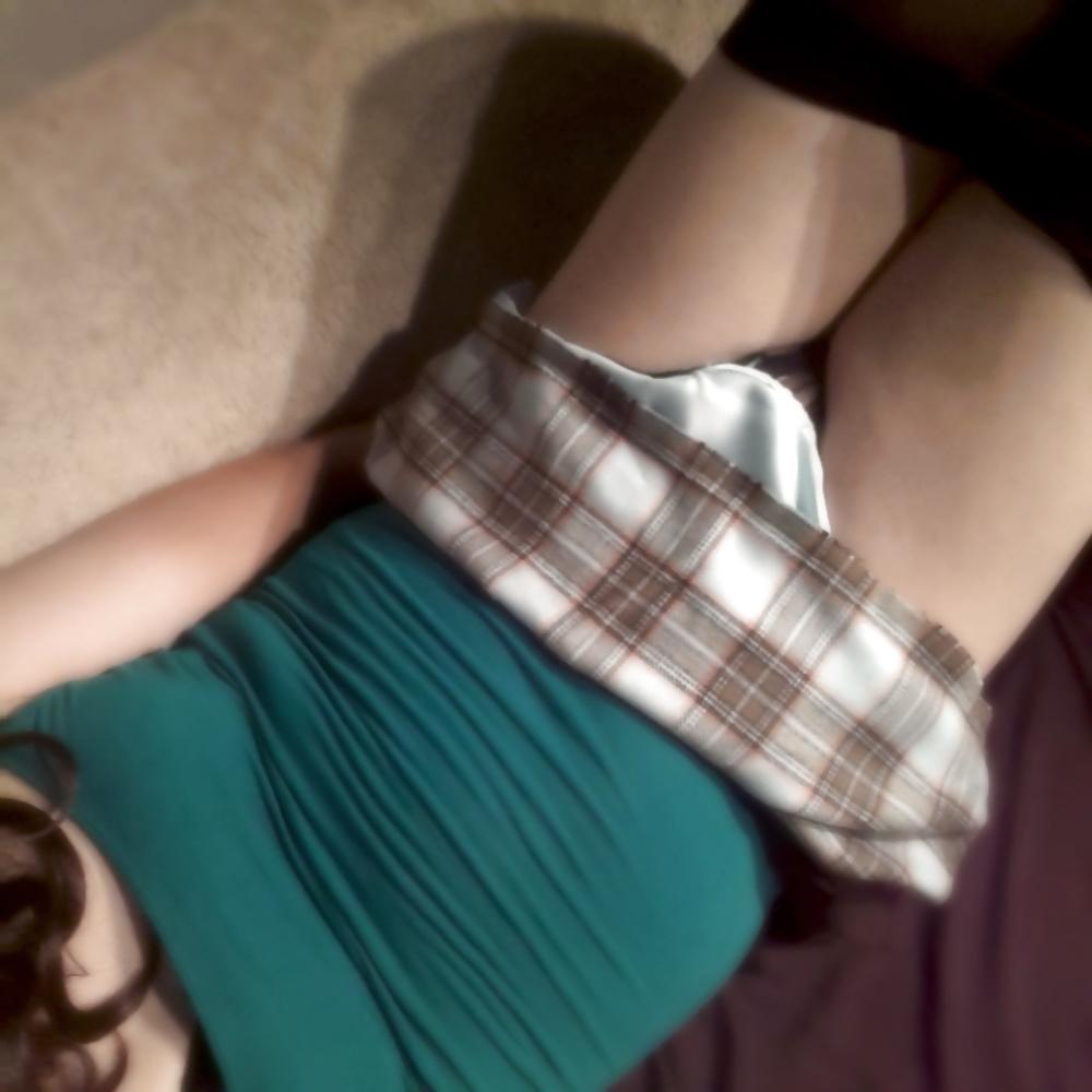 22P Naughty plaid tgirl