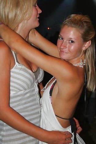 25P Danish teens & women-129-130-nude dildo bra party cleavage 
