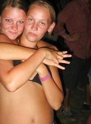 25P Danish teens & women-129-130-nude dildo bra party cleavage 