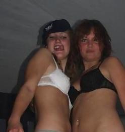 25P Danish teens & women-129-130-nude dildo bra party cleavage 