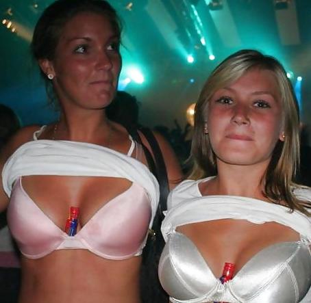 25P Danish teens & women-129-130-nude dildo bra party cleavage 
