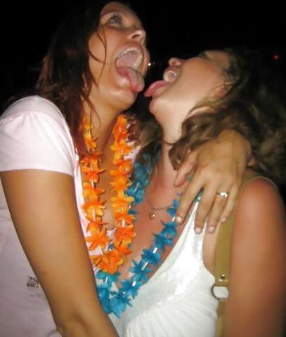 25P Danish teens & women-129-130-nude dildo bra party cleavage 