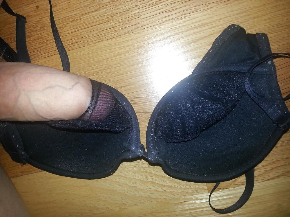 19P Benetton 32A Black Bra From Cousin Wife 