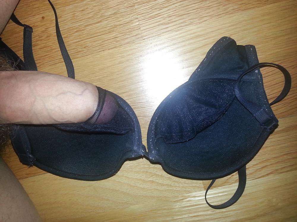 19P Benetton 32A Black Bra From Cousin Wife 
