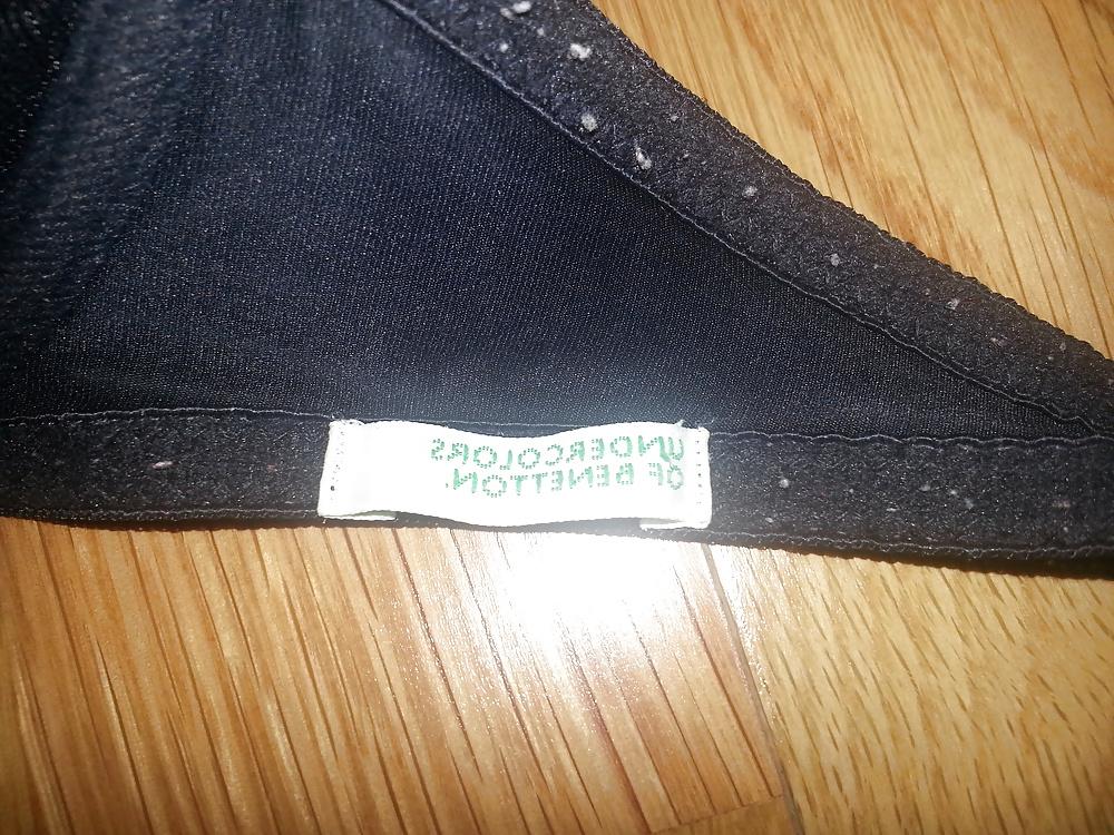 19P Benetton 32A Black Bra From Cousin Wife 