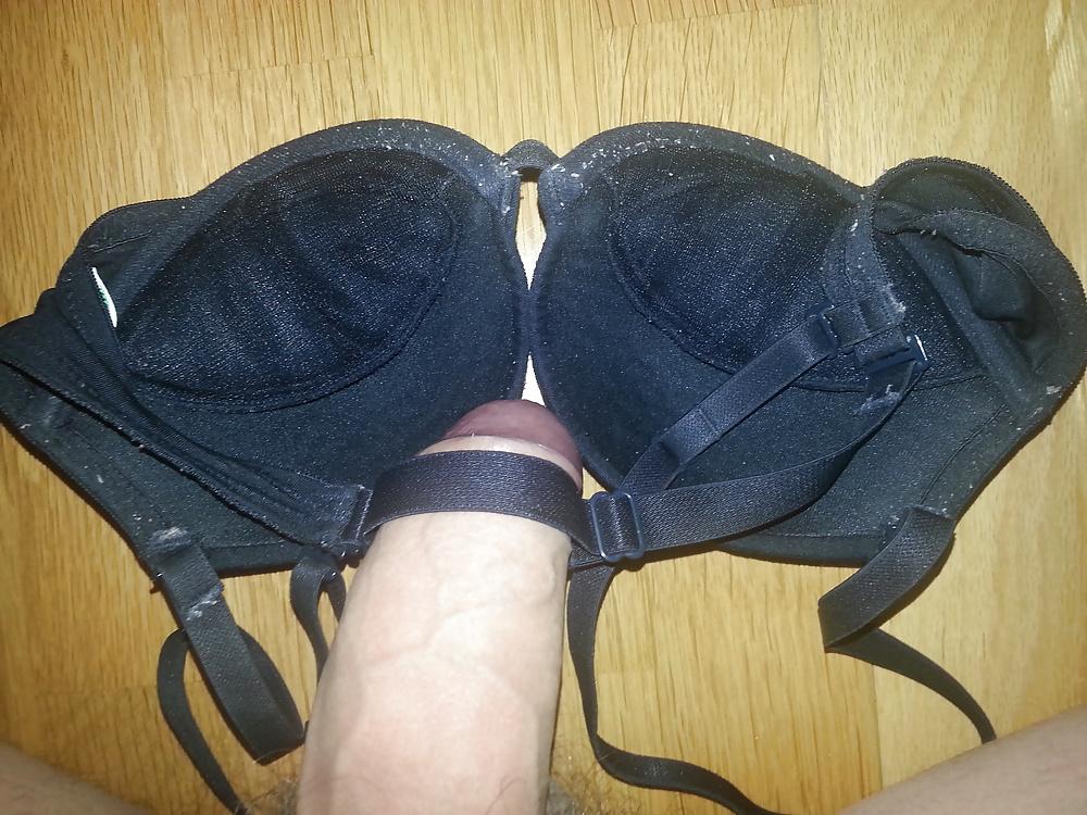 19P Benetton 32A Black Bra From Cousin Wife 