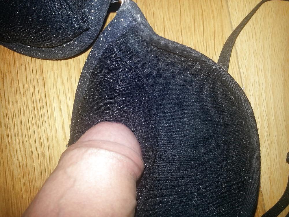 19P Benetton 32A Black Bra From Cousin Wife 