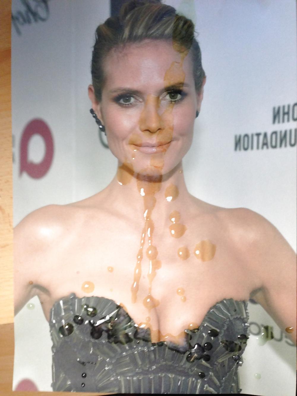 4P Cum on Heidi Klum III