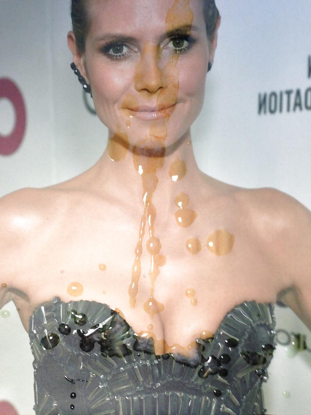 4P Cum on Heidi Klum III