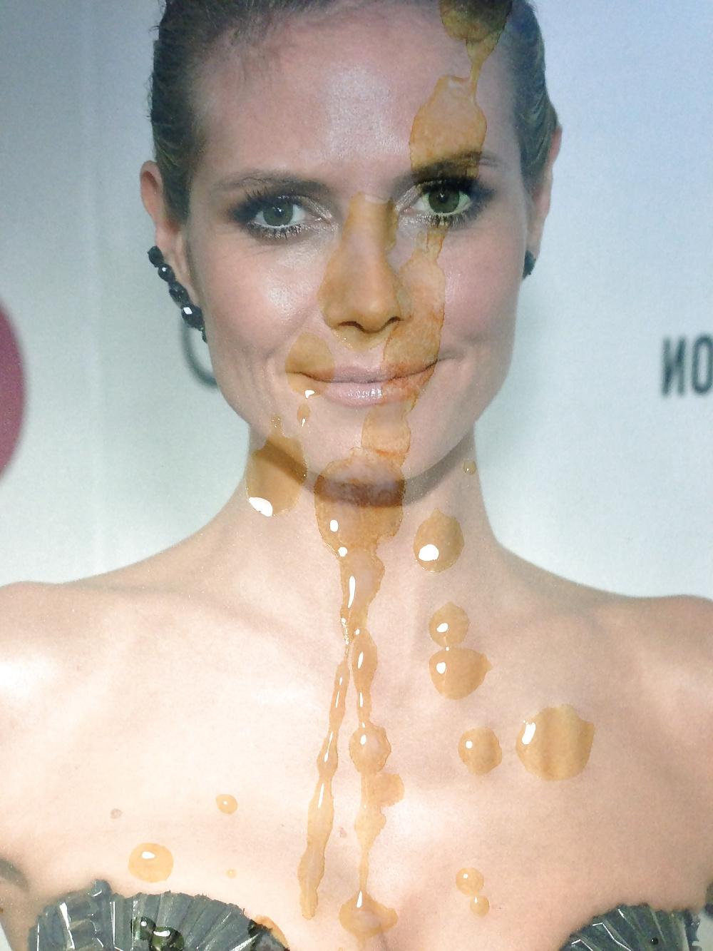 4P Cum on Heidi Klum III
