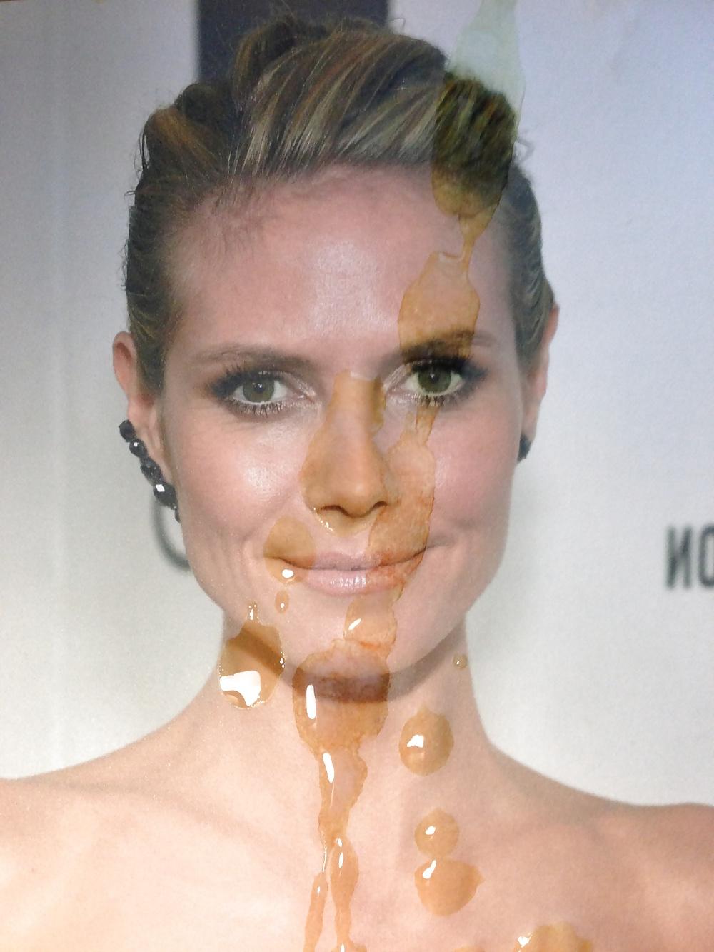4P Cum on Heidi Klum III