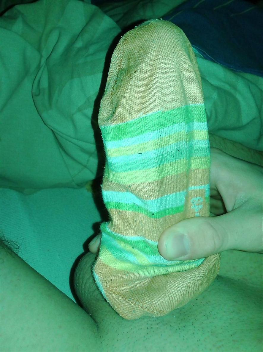 11P Cum on colleague socks