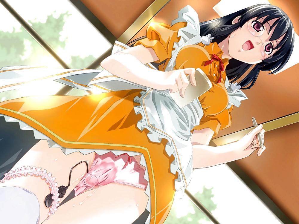 21P Anime Girls Hidden Dildo