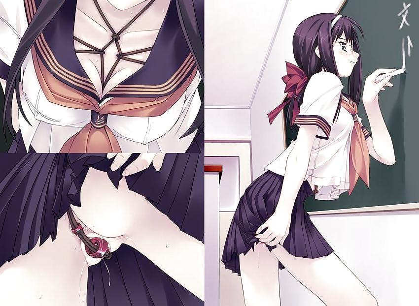 21P Anime Girls Hidden Dildo