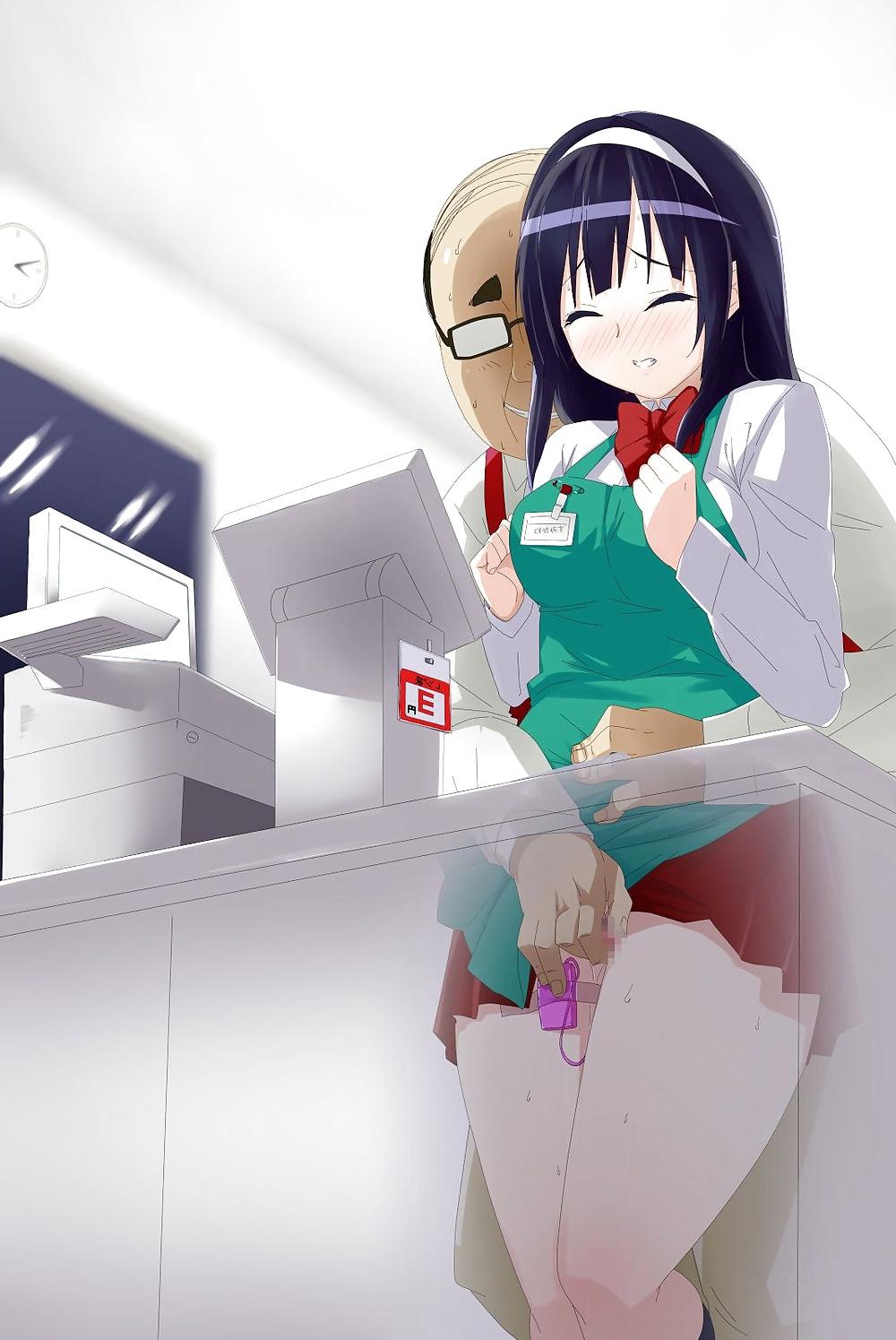 21P Anime Girls Hidden Dildo