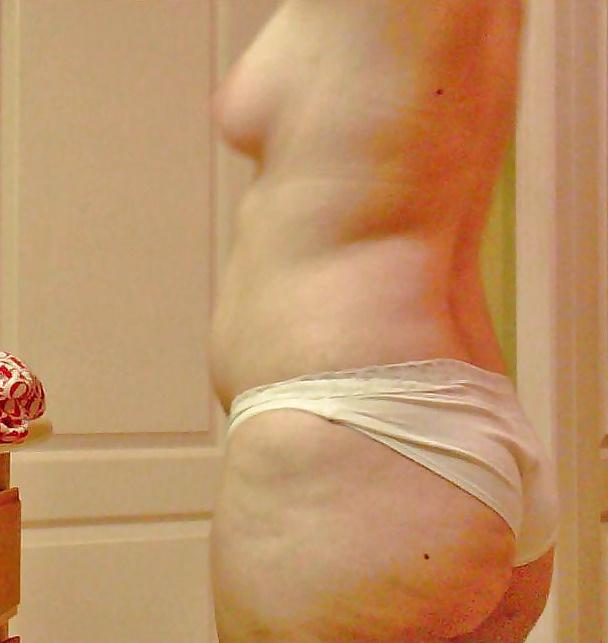 13P Brunette Wife Taking Her Bra Off & Then Changing Outfits