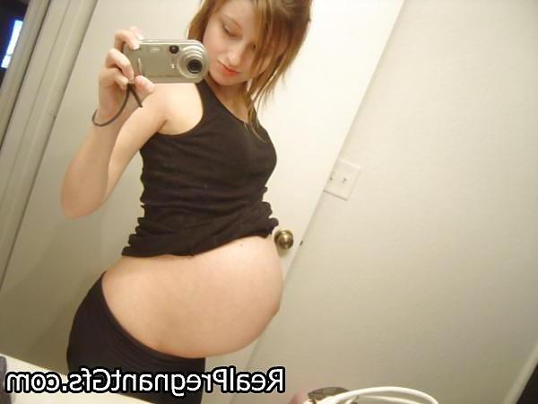 14P Amateur PREGNANT teen selfshot part 4