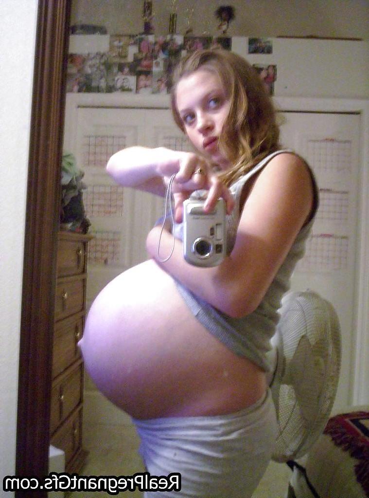 14P Amateur PREGNANT teen selfshot part 4