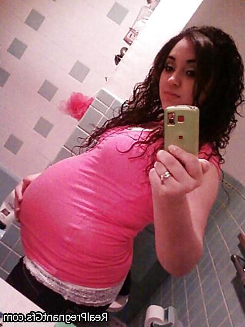 14P Amateur PREGNANT teen selfshot part 4