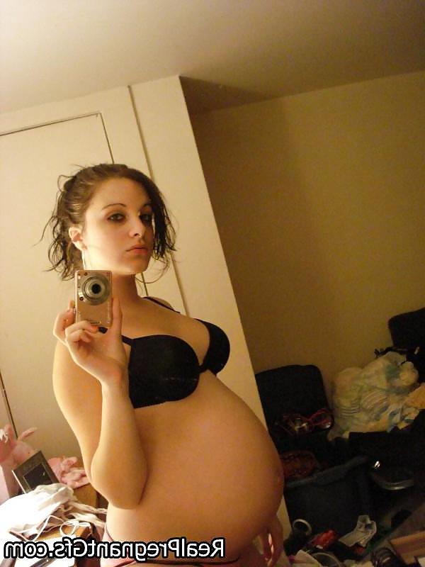 14P Amateur PREGNANT teen selfshot part 4