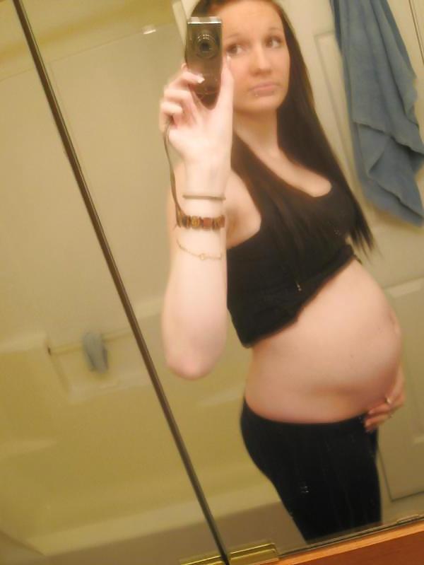 14P Amateur PREGNANT teen selfshot part 4