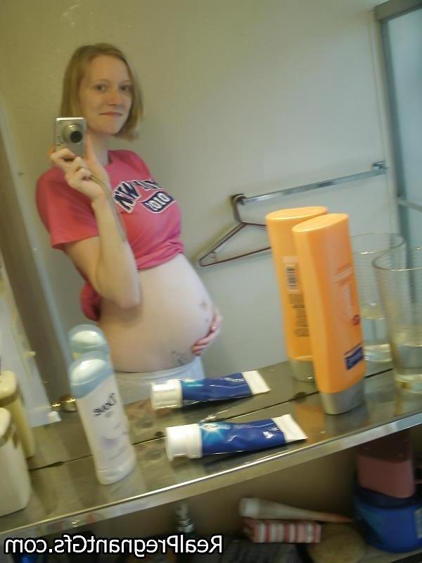 14P Amateur PREGNANT teen selfshot part 4