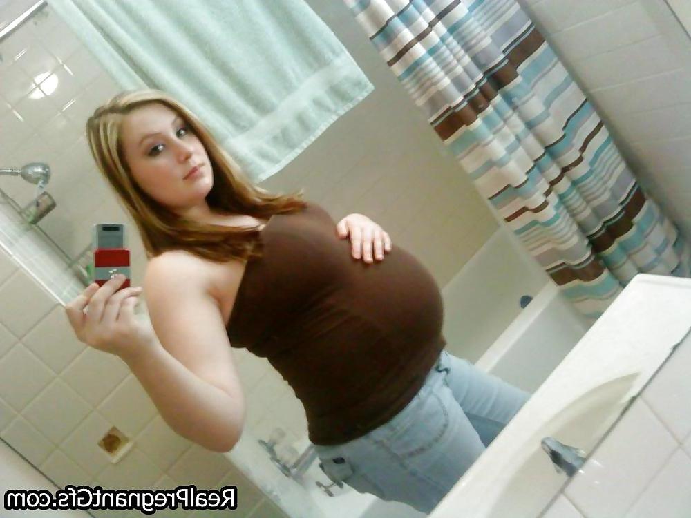 14P Amateur PREGNANT teen selfshot part 4