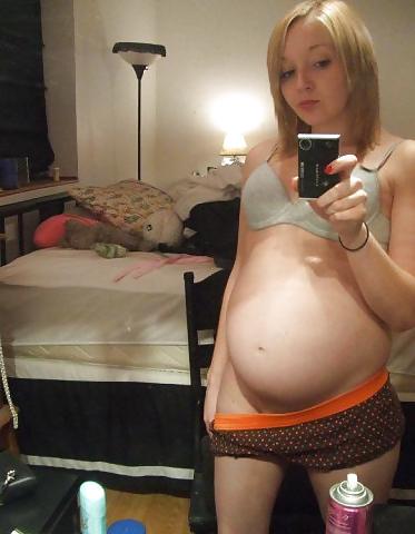 14P Amateur PREGNANT teen selfshot part 4