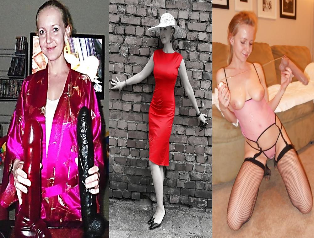 25P Cumslut wife dressed undressed