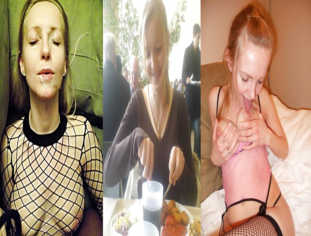 25P Cumslut wife dressed undressed