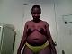 4P Green panties and no bra