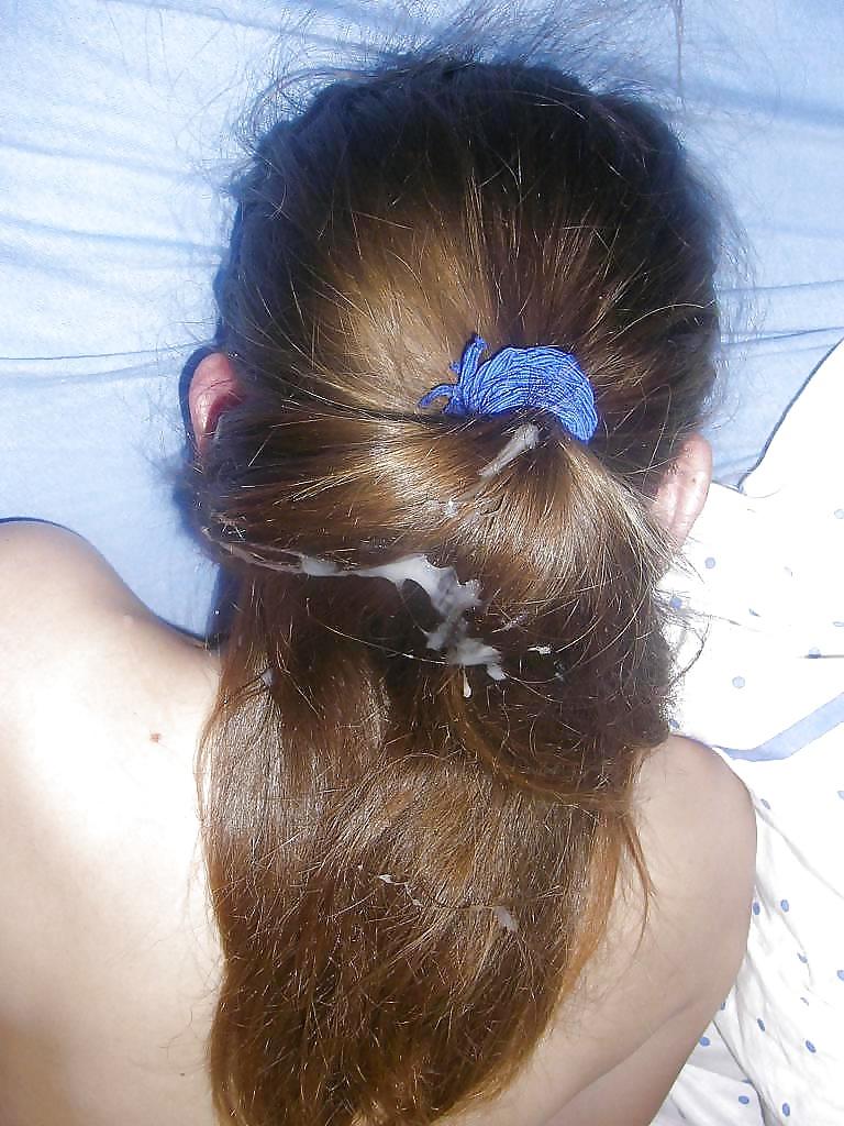 20P Cum on hair