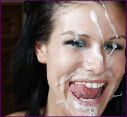 23P Cum smiling faces