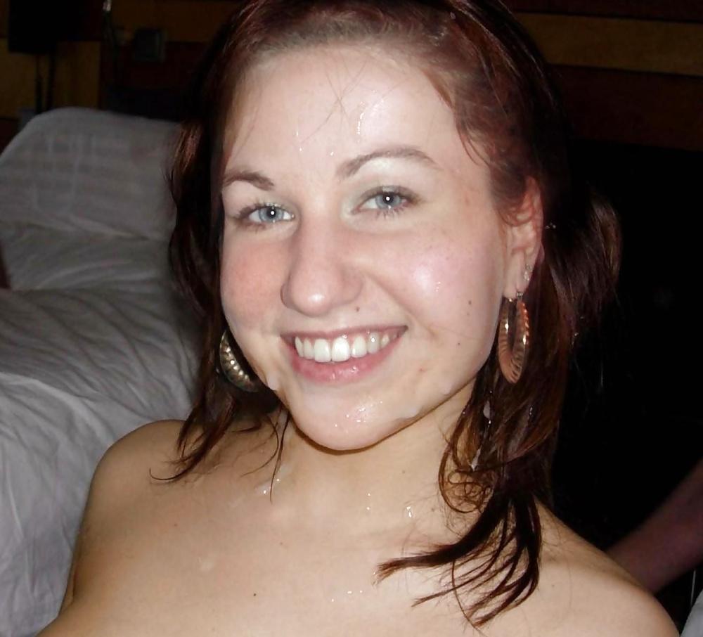 23P Cum smiling faces