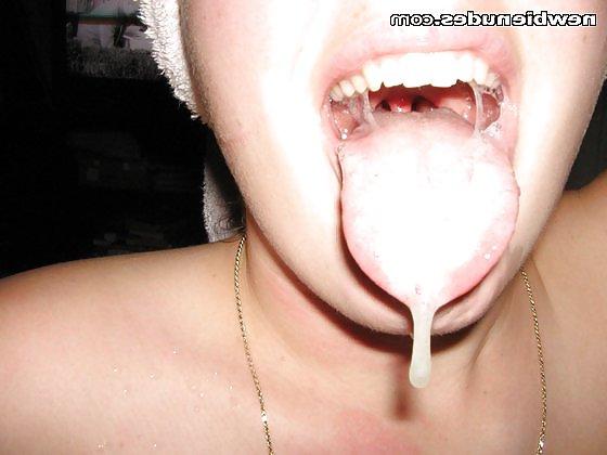 25P Mouths filled with cum