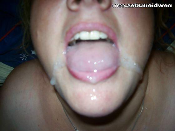 25P Mouths filled with cum